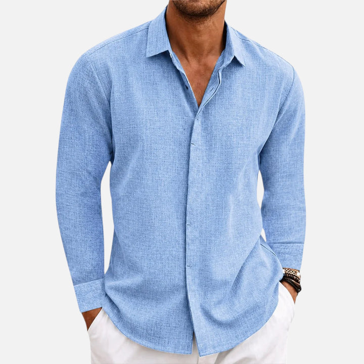 Alderaine | Men's Lightweight Linen Button Up Casual Fit