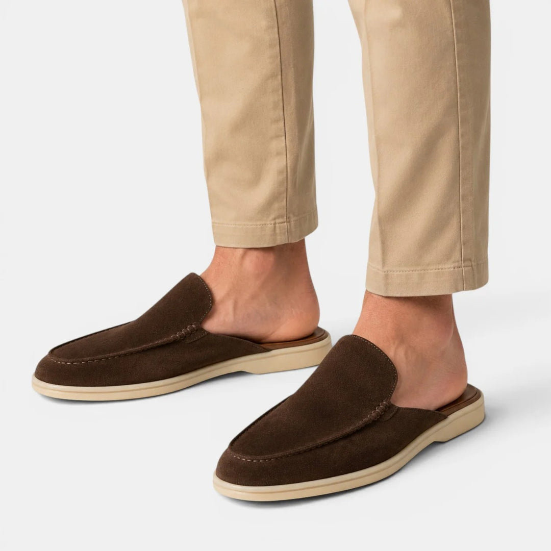 Alderaine | Men's Suede Mules for Casual Everyday Wear