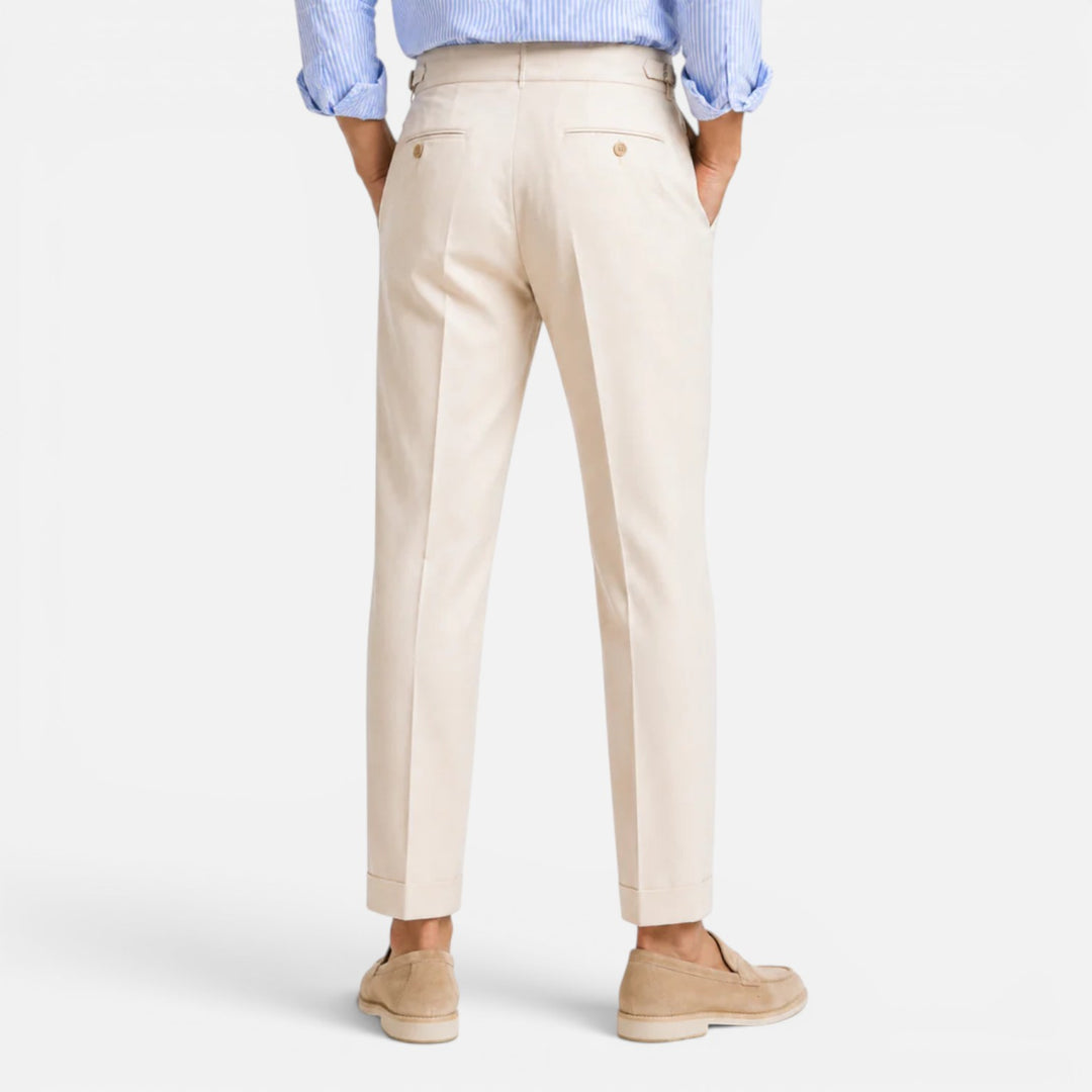 Alderaine | Men's High Waisted Dress Pants for Business Casual Wear