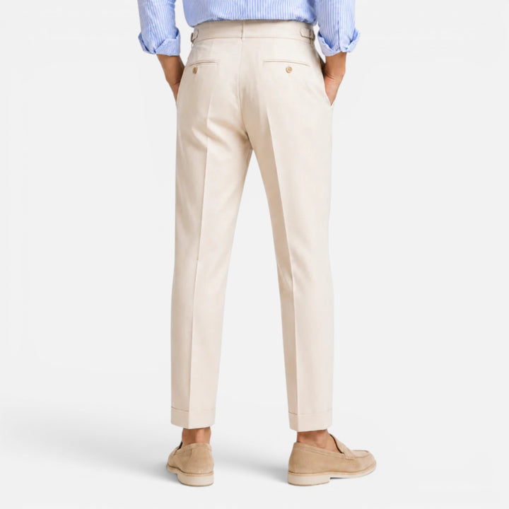 Alderaine | Men's High Waisted Dress Pants for Business Casual Wear