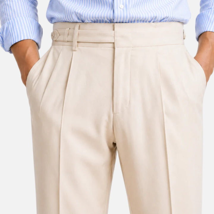 Alderaine | Men's High Waisted Dress Pants for Business Casual Wear