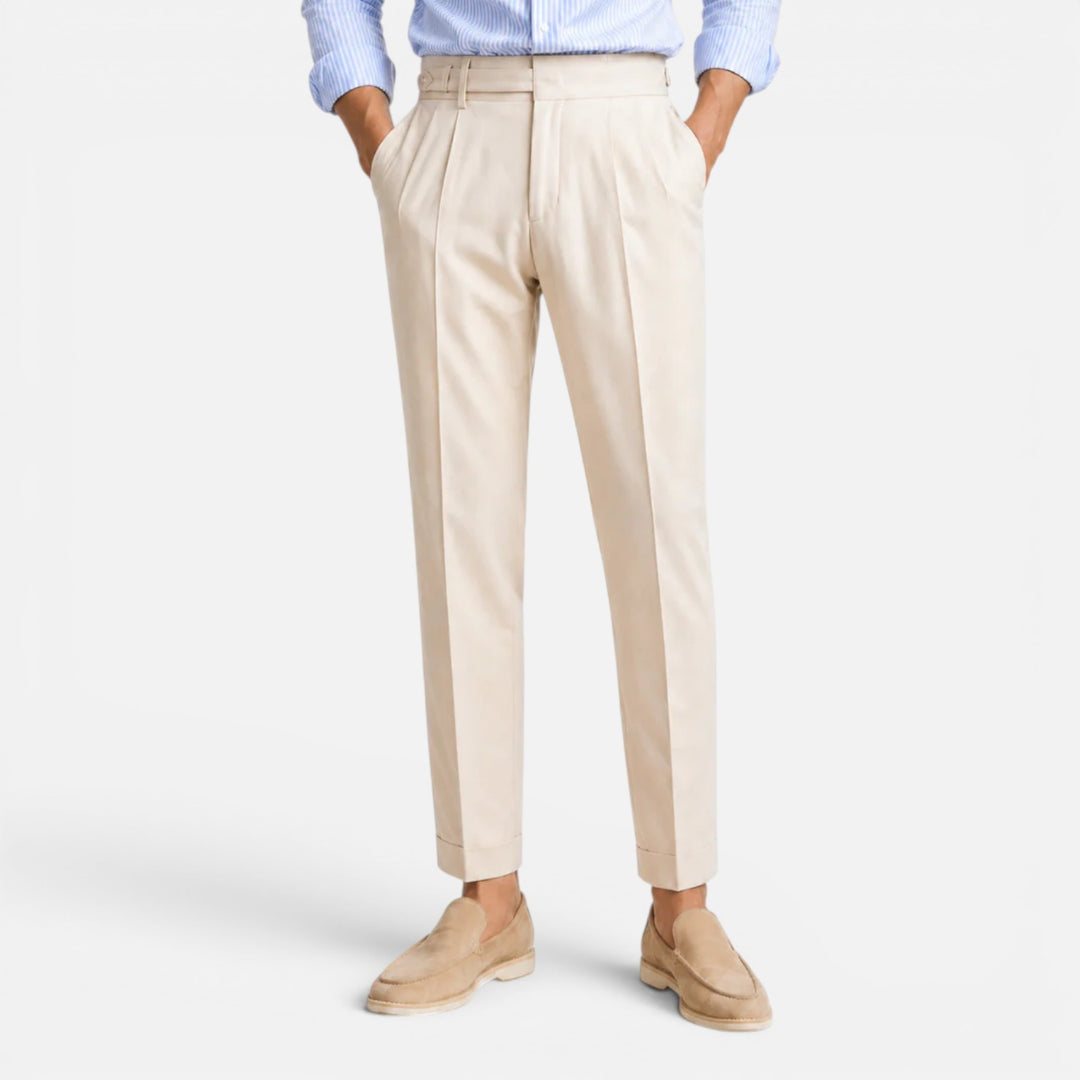 Alderaine | Men's High Waisted Dress Pants for Business Casual Wear