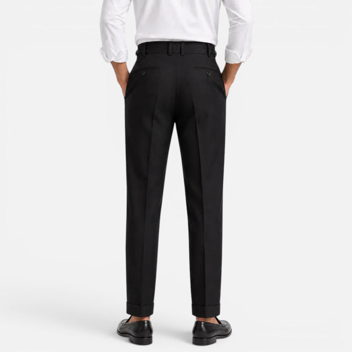 Alderaine | Men's High Waisted Dress Pants for Business Casual Wear