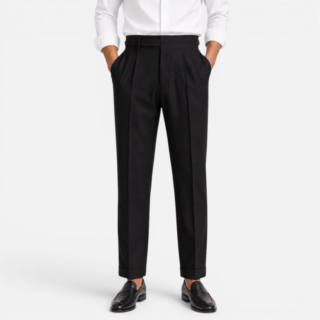 Alderaine | Men's High Waisted Dress Pants for Business Casual Wear