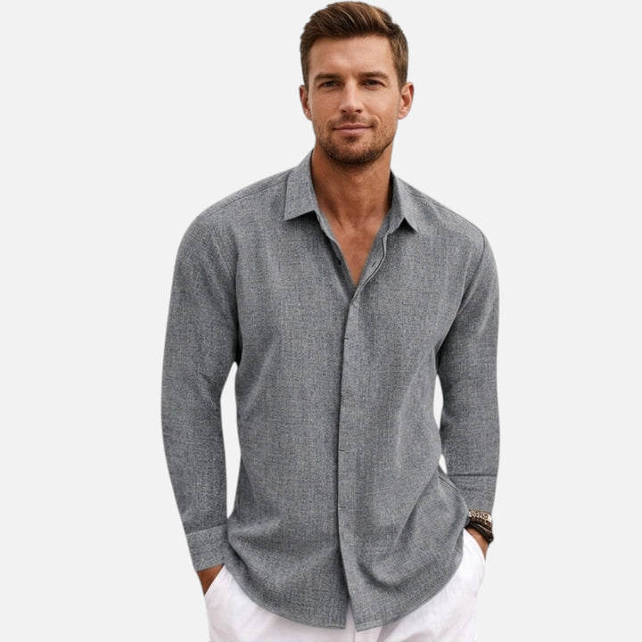 Alderaine | Men's Lightweight Linen Button Up Casual Fit