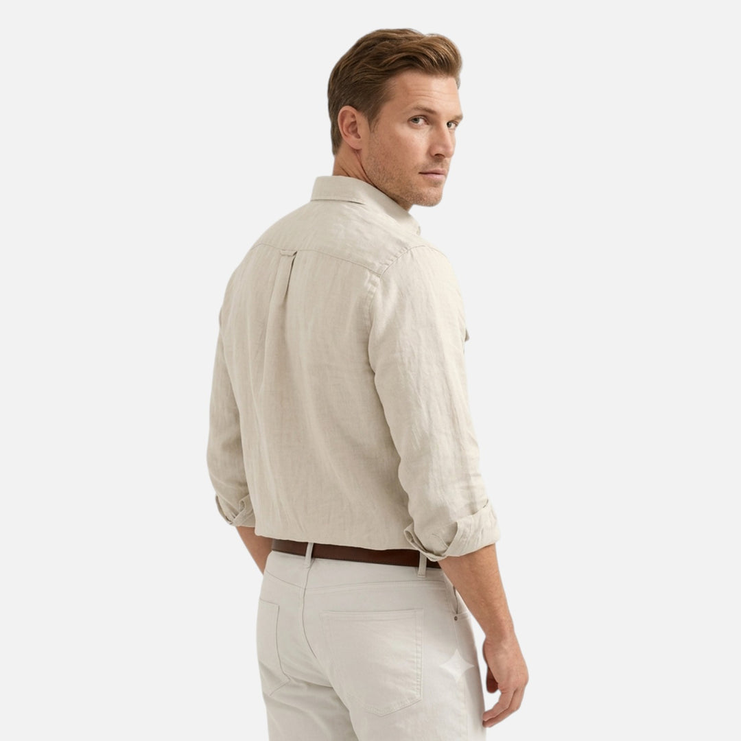Alderaine | Men's Breathable Linen Shirt Relaxed Casual Fit