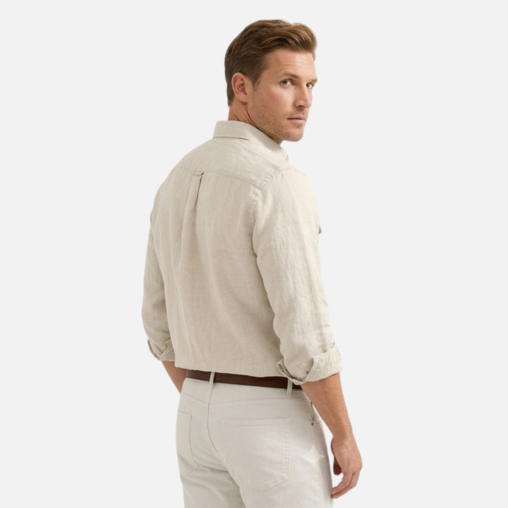 Alderaine | Men's Breathable Linen Shirt Relaxed Casual Fit