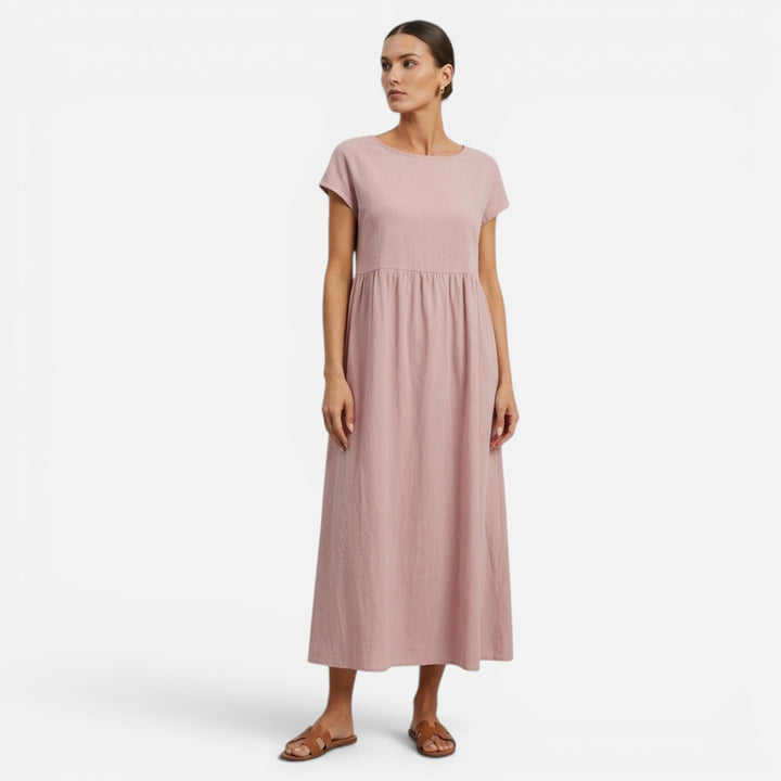 Alderaine | Women’s Maxi Summer Dress – Lightweight Breathable Comfortable Elegant Casual Holiday Everyday Fit