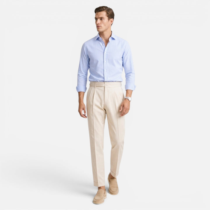 Alderaine | Men's High Waisted Dress Pants for Business Casual Wear