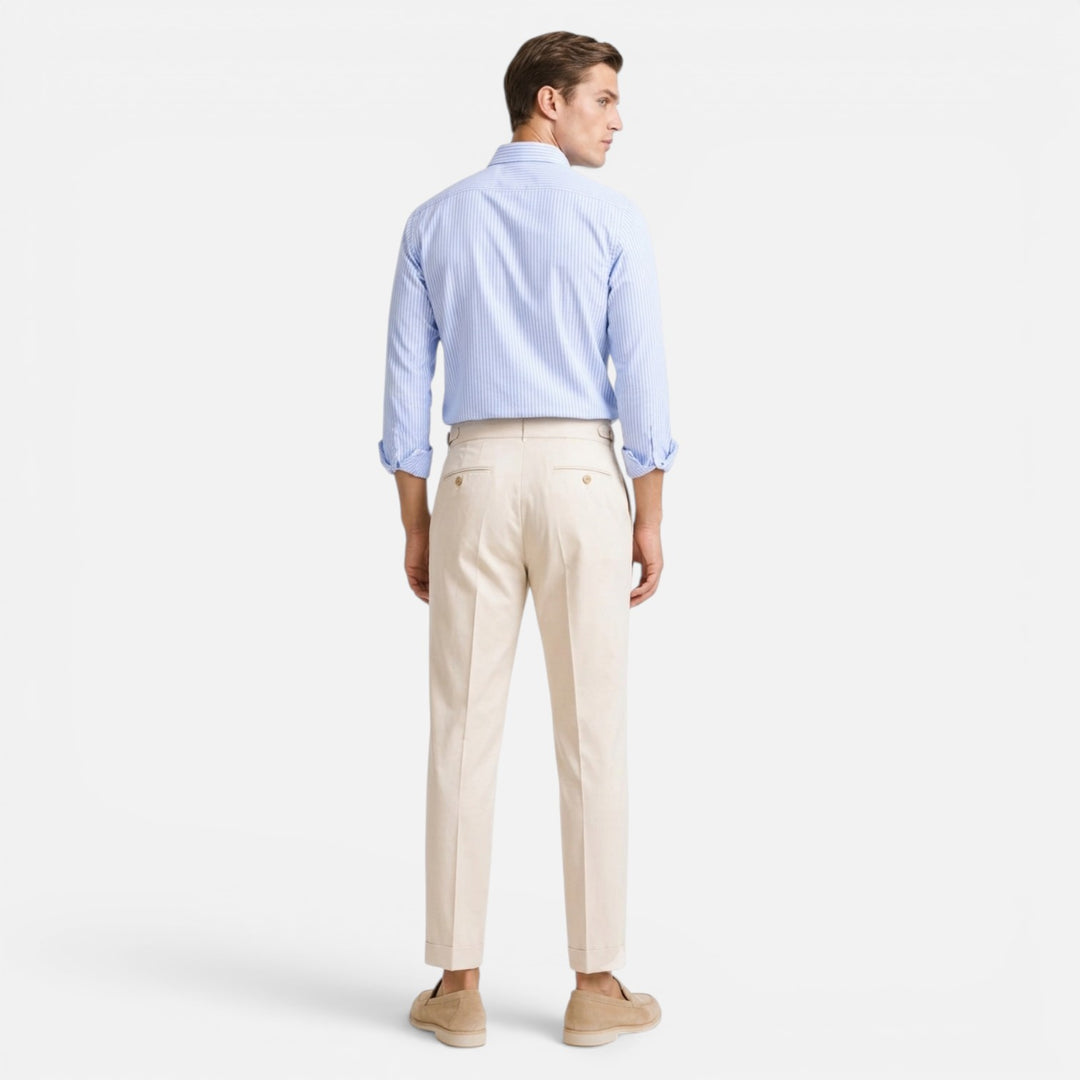 Alderaine | Men's High Waisted Dress Pants for Business Casual Wear