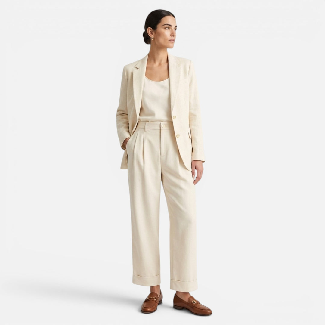 Alderaine | Women's Breathable Linen Trousers Everyday Wear