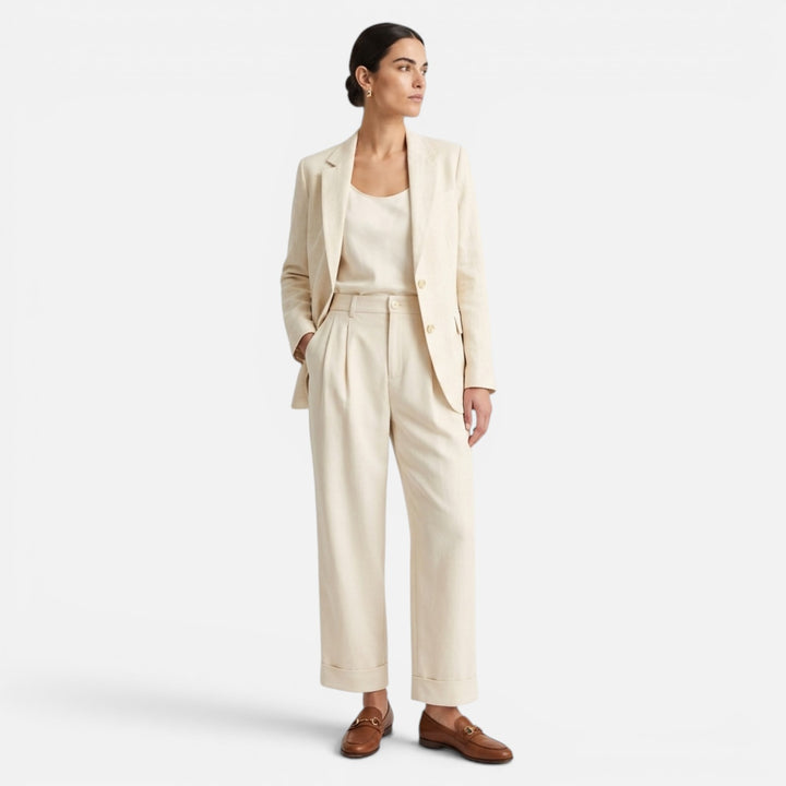 Alderaine | Women's Breathable Linen Trousers Everyday Wear