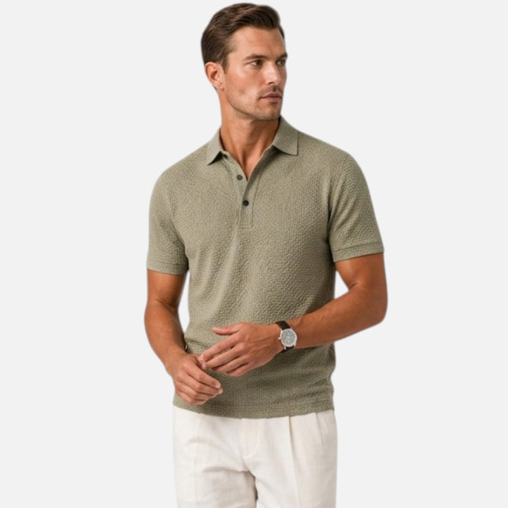 Alderaine | Men's Breathable Polo Shirt for Summer Casual Outfits