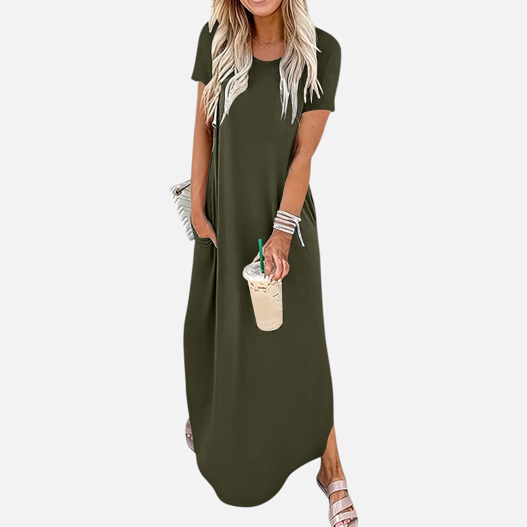 Alderaine  | Women’s Comfortable Maxi Dress Loose Fit Everyday Wear