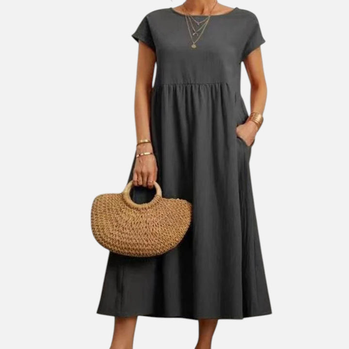 Alderaine | Women’s Maxi Summer Dress – Lightweight Breathable Comfortable Elegant Casual Holiday Everyday Fit
