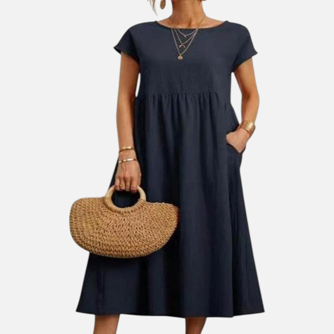 Alderaine | Women’s Maxi Summer Dress – Lightweight Breathable Comfortable Elegant Casual Holiday Everyday Fit