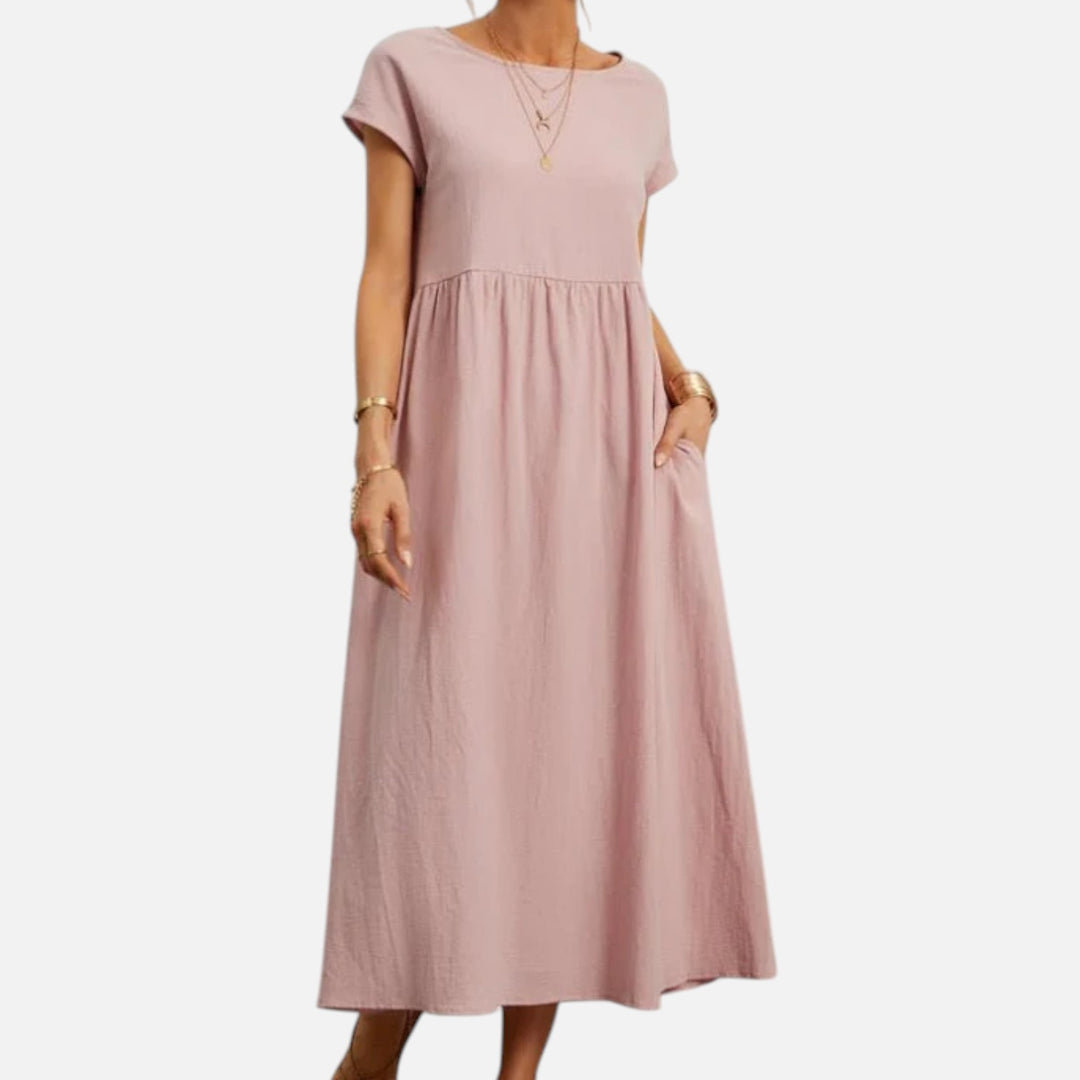 Alderaine | Women’s Maxi Summer Dress – Lightweight Breathable Comfortable Elegant Casual Holiday Everyday Fit