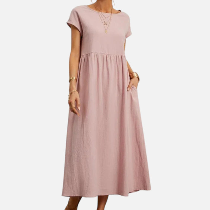 Alderaine | Women’s Maxi Summer Dress – Lightweight Breathable Comfortable Elegant Casual Holiday Everyday Fit