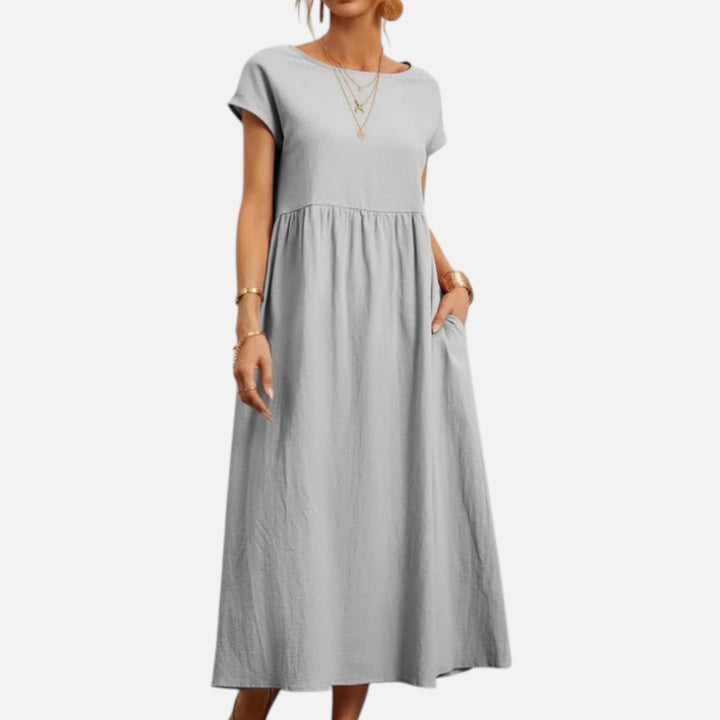 Alderaine | Women’s Maxi Summer Dress – Lightweight Breathable Comfortable Elegant Casual Holiday Everyday Fit