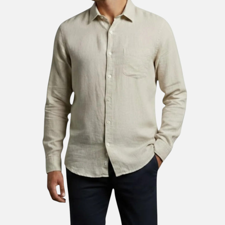 Alderaine | Men's Breathable Long Sleeve Shirt Lightweight Summer
