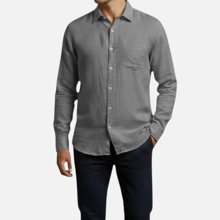 Alderaine | Men's Breathable Long Sleeve Shirt Lightweight Summer